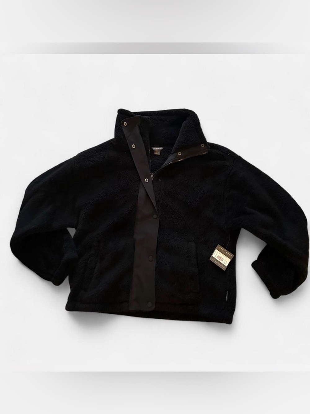 Eddie Bauer Woman’s Black Sherpa Jacket New With Tags!